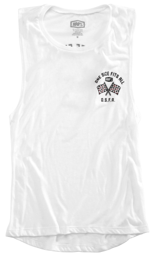 100% - 100% OSFA Womens Tank Top - 28065-000-12 - White - Large