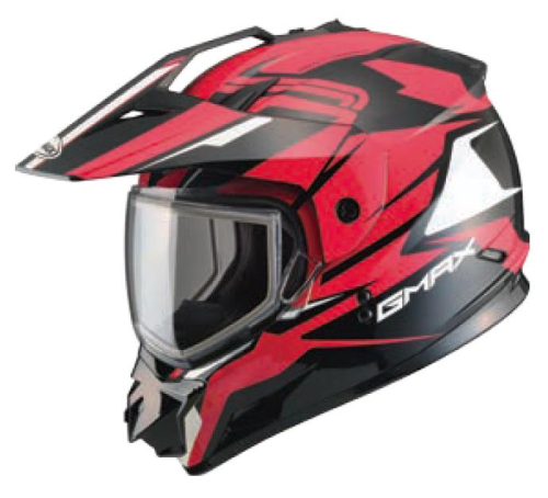 G-Max - G-Max GM11S Snow Sport Vertical Helmet - G2111206 TC-1 - Black/Red - Large