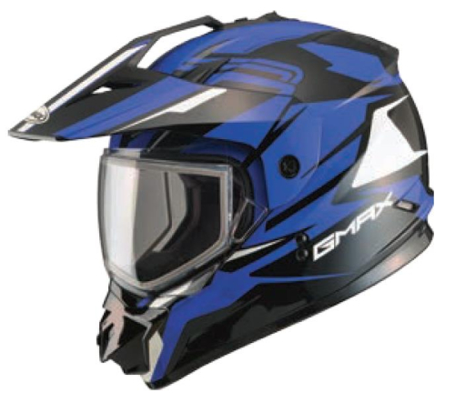 G-Max - G-Max GM11S Snow Sport Vertical Helmet - G2111216 TC-2 - Black/Blue - Large