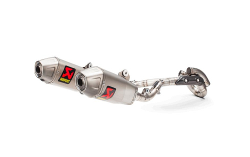 Akrapovic - Akrapovic Evolution Line Full System Dual Exhaust - Titanium Mufflers with Spark Arresters - S-H4MET15-CIQTA