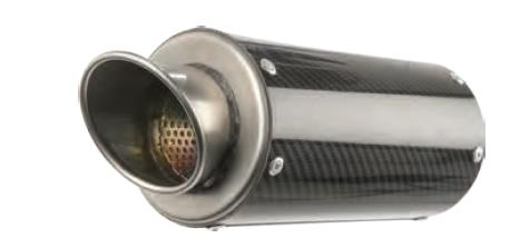 Hotbodies Racing - Hotbodies Racing MGP Growler Slip-On - Carbon Fiber Muffler - 61701-2400