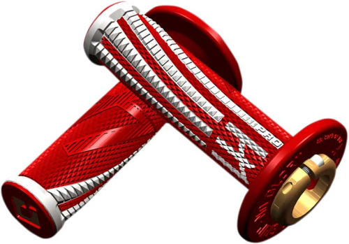 ODI - ODI Emig2 Pro V2 Lock-On Grips - Red/White - H36EPRW