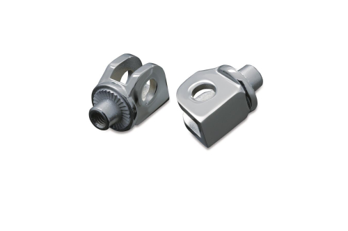 Kuryakyn - Kuryakyn Footpeg Adapters - Splined - Silver - 8900