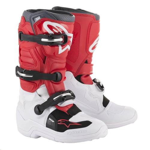 Alpinestars - Alpinestars Tech 7S Youth Boots - 20150172388 - White/Red/Gray - 8