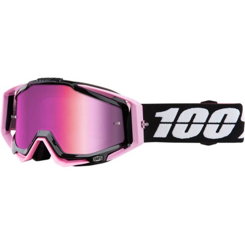 100% - 100% Racecraft Floyd Goggles - 50110-248-02 - Floyd/Black/White/Pink / Pink Lens - OSFM