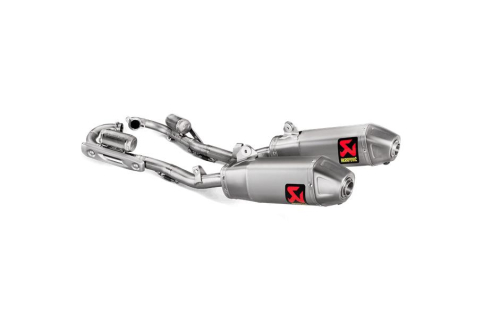 Akrapovic - Akrapovic Evolution Line Full System Dual Exhaust - Titanium Mufflers with Spark Arresters - S-H2MET10-CIQTA