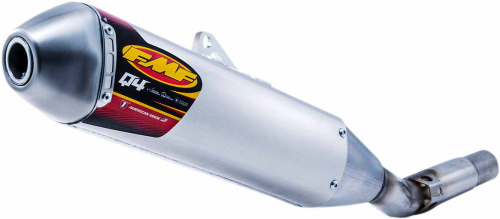 FMF Racing - FMF Racing Q4 HEX Spark Arrestor Slip-On - Stainless Midpipe/Aluminum Muffler - 042363