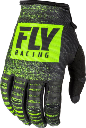 Fly Racing - Fly Racing Kinetic Noiz Gloves - 372-51009 - Black/Hi-Vis - 9