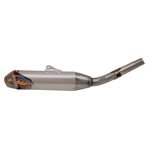 FMF Racing - FMF Racing Q4 HEX Spark Arrestor Slip-On - Hexagonal Muffler - Stainless Midpipe - 042368