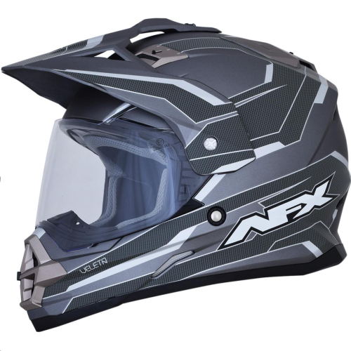 AFX - AFX FX-39 Dual Sport Series 2 Multis Helmet - 0110-5872 - Frost Gray/Carbon - Medium