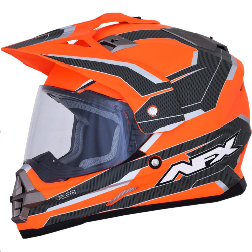 AFX - AFX FX-39 Dual Sport Series 2 Multis Helmet - 0110-5877 - Matte Orange/Carbon - Medium