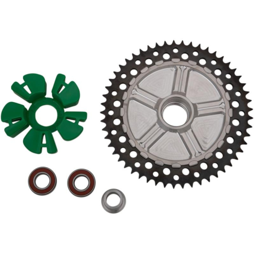 Alloy Art - Alloy Art Cush Drive Chain Sprocket with Machined Carrier - 49T - Black - 9CC49-31