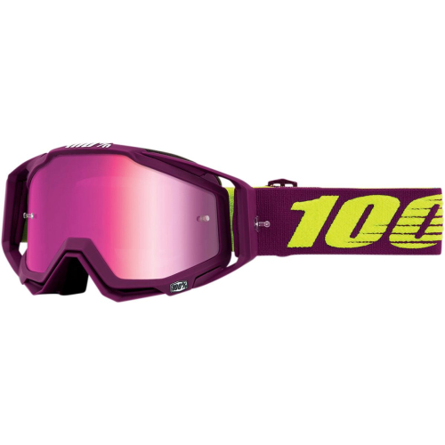 100% - 100% Racecraft Klepto Goggles - 50110-317-02 - Klepto/ Purple/Fluorescent Yellow / Pink Lens - OSFM