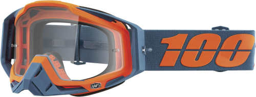 100% - 100% Racecraft Kilroy Goggles - 50100-386-02 - Kilroy/Navy/Orange / Clear Lens - OSFM