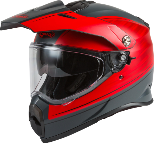 G-Max - G-Max AT-21 Raley Helmet - G1211034 - Matte Grey/Red - Small