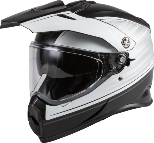 G-Max - G-Max AT-21 Raley Helmet - G1211075 - Matte Black/White - Medium