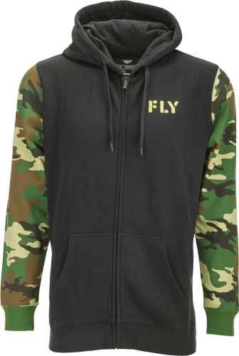 Fly Racing - Fly Racing Fly Camo Zip Up Hoodie - 354-0254S - Camo/Black - Small