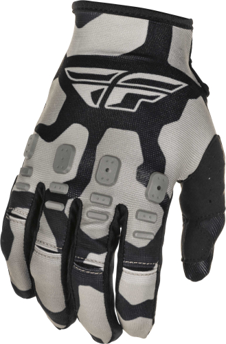 Fly Racing - Fly Racing Kinetic K221 Youth Gloves - 374-51004 - Black/Gray - 04