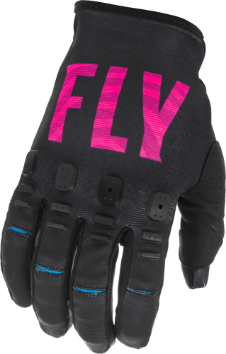 Fly Racing - Fly Racing Kinetic K221 Special Edition Youth Gloves - 374-51904 - Black/Pink/Blue - 04