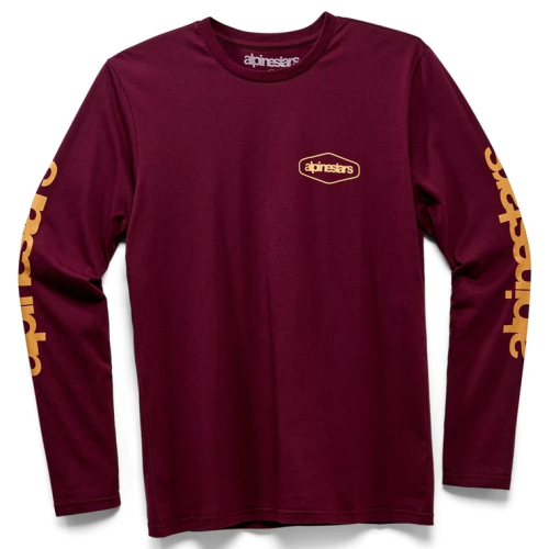 Alpinestars - Alpinestars Outland Premium Long Sleeve T-Shirt - 1210-71002-838-2XL - Maroon - 2XL