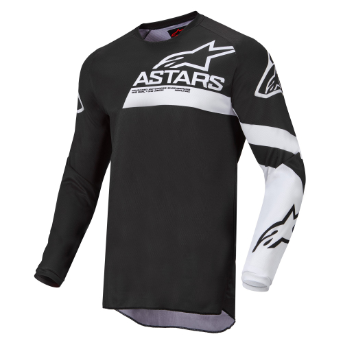 Alpinestars - Alpinestars Fluid Chaser Jersey - 3762422-12-M - Black/White - Medium