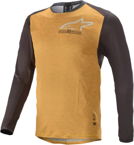 Alpinestars - Alpinestars 6.0 V2 Long-Sleeve Jersey - 176821-4010-LG - Orange/Black - Large