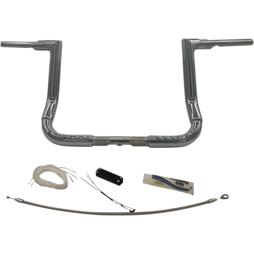 Fat Baggers, Inc. - Fat Baggers, Inc. 1-1/2in. EZ Install Flat Top Handlebar Kit  - Chrome - 609112