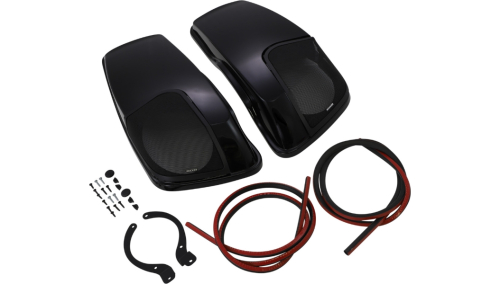 KICKER - KICKER Saddlebag Speaker Lid - Smooth Black - 46HDBLVB