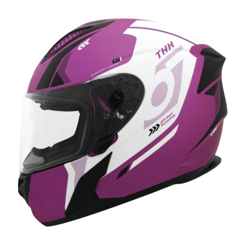 THH Helmets - THH Helmets T810S Hayate Helmet - 648035 - Metallic Pink/White - X-Small