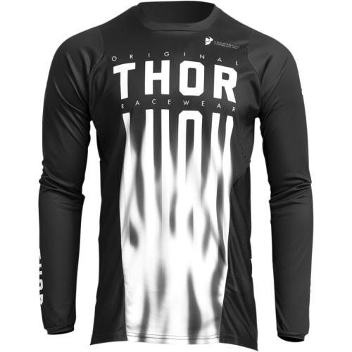 Thor - Thor Pulse Vapor Jersey - 2910-6918 - Black/White - Small