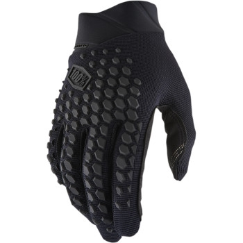 100% - 100% Geomatic Gloves - 10026-00002 - Black/Charcoal - Large