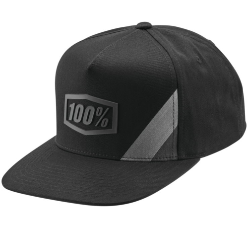 100% - 100% Cornerstone Hat - 20050-057-01 - Black/Gray - OSFM