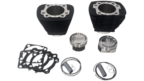 Revolution Performance - Revolution Performance Bolt-On Big Bore Kit (1250cc. Domed) - Bore 3-9/16in. - 11:1 Compression - Black - RP201-406W