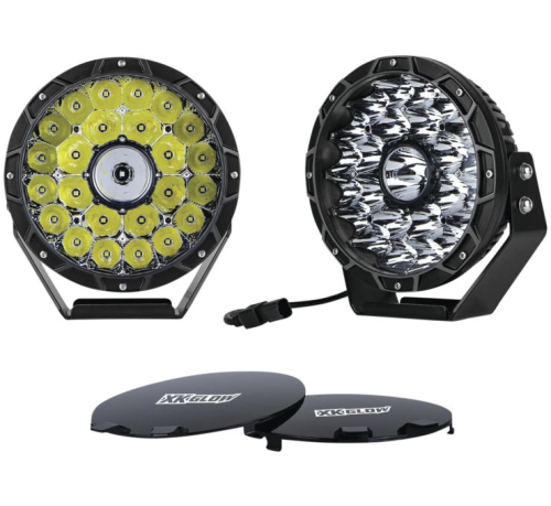 XK Glow - XK Glow Round Offroad LED Light Kit - 9in. - 110W - XK066009