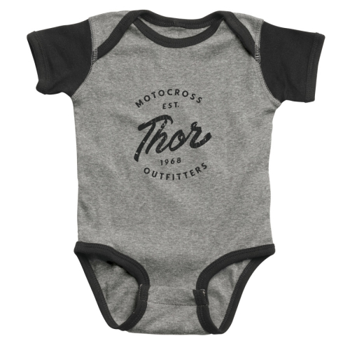 Thor - Thor Classic Kids Body Suit - 3032-3542 - Heather Gray/Black - 0-6 months