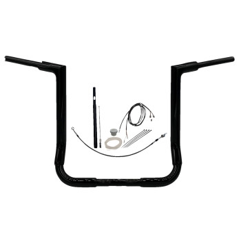 Fat Baggers, Inc. - Fat Baggers, Inc. 1-1/2in. EZ Install Flat Top Handlebar Kit - Black - 619016-B