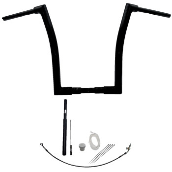 Fat Baggers, Inc. - Fat Baggers, Inc. 1-1/2in. EZ Install Flat Top Handlebar Kit - Black - 619916-B