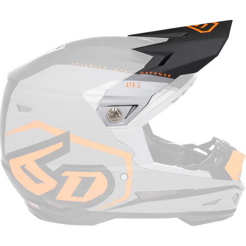 6D - 6D Replacement Visor for ATR-2 Delta Helmets - Neon Orange - 72-6123