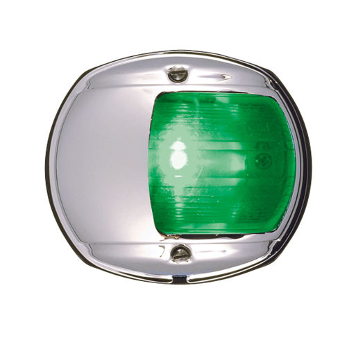 Perko - Perko LED Side Light - Green - 12V - Chrome Plated Housing