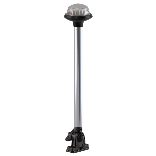 Perko - Perko Fold Down All-Round Frosted Globe Pole Light - Vertical Mount - White