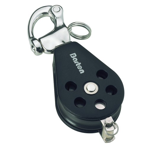 Barton Marine - Barton Marine Series 3 Single Snap Shackle &amp; Becket Block - 45mm