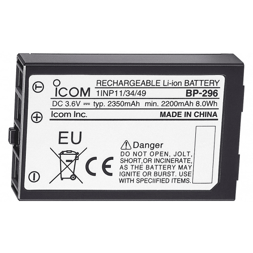 Icom - Icom BP-296 Li-Ion Battery - 3.6V - 2350mAh f/M37