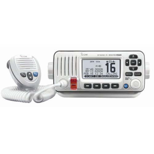 Icom - Icom M424G VHF Radio w/Built-In GPS - White