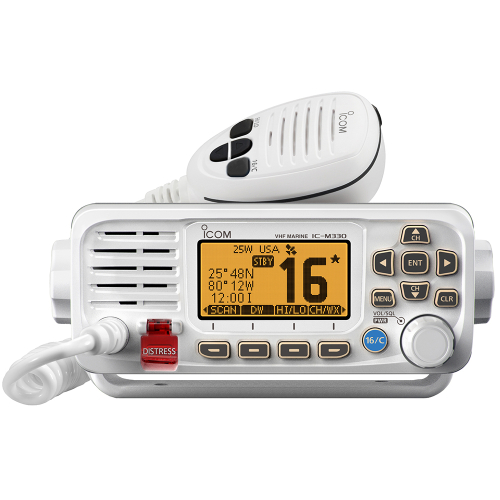 Icom - Icom M330 VHF Compact Radio - White