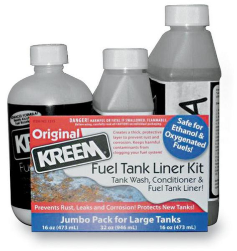 Kreem Products - Kreem Products Fuel Tank Liner and Tank Prep Combo Paks  for 5 Gallon Tanks - 1215