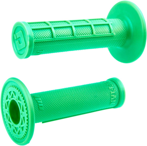 ODI - ODI MX Single-Ply Half Waffle Grips - Flo Green - H01RFFN