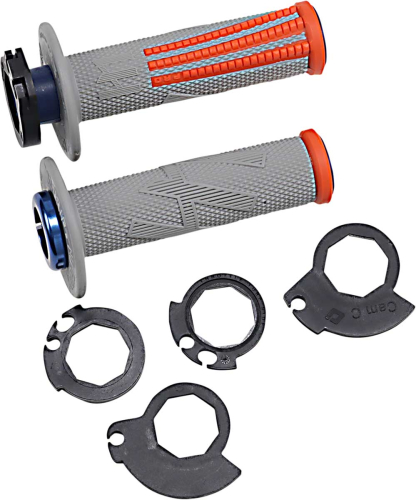 ODI - ODI Emig2 Pro V2 Lock-On Grips - Grey/Orange - H36EPGO