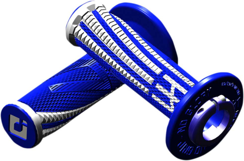 ODI - ODI Emig2 Pro V2 Lock-On Grips - Blue/White - H36EPUW