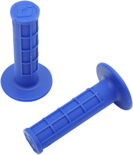 ODI - ODI MX Single-Ply Half Waffle Grips - Blue - H01RFU