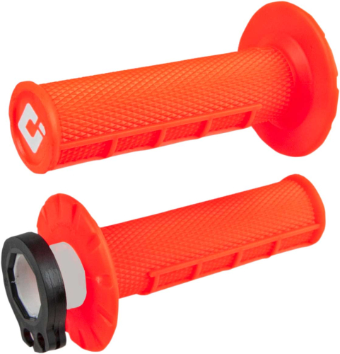 ODI - ODI V2 Lock-On 1/2 Waffle Grips - Fluorescent Orange - H36HWO